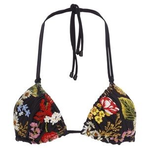 Agua Bendita M Aldana Moss Embroidered Bikini Top